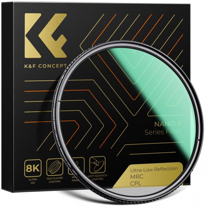 KFConcept95MM,NANO-Xseriesultra-lowreflectionCPLfilter,Ultraclearlenses,waterproofKF012483