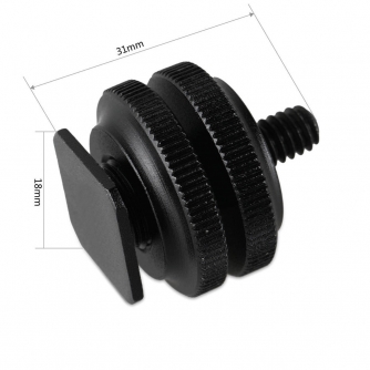 Rigu aksesuāri - SmallRig 1631 Cold Shoe Adapter with 3/8 naar 1/4 Schroefdraad (2 stuks) 1631 - ātri pasūtīt no ražotāja