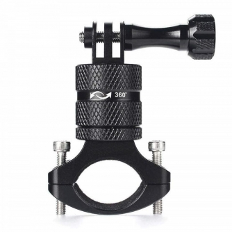 Sporta kameru aksesuāri - K&F Concept Mountain Bike Bicycle Motorcycle Handlebar Mounting Clamp Aluminum Alloy Bracket GW41.0071