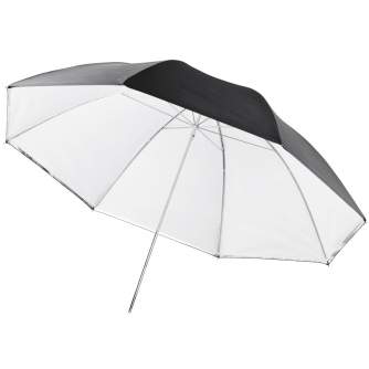 Umbrellas - Walimex 2in1 Reflex & Transl. Umbrella white, 84cm - quick order from manufacturer