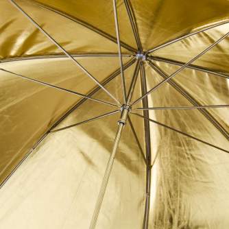 Foto lietussargi - Walimex Reflex Umbrella black/golden 2 lay., 109cm 17663 - ātri pasūtīt no ražotāja