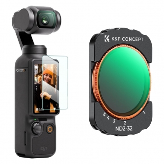 ND neitrāla blīvuma filtri - K&F Concept VND2-32 filtrs priekš DJI Osmo Pocket 3 Magnētiskais VND filtrs - ātri pasūtīt no ražotāja