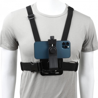 Kameru siksniņas - K&F Concept Phone Chest Strap Harness Fixing Headband Bracket Kit for POV/VLOG GW41.0045 - ātri pasūtīt no ražotāja