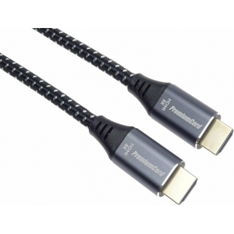 Wires, cables for video - PremiumCord ULTRA HDMI 2.1 High Speed + Ethernet cable 8K@60Hz 0.5m gold KPHDM21S05 - quick order from manufacturer