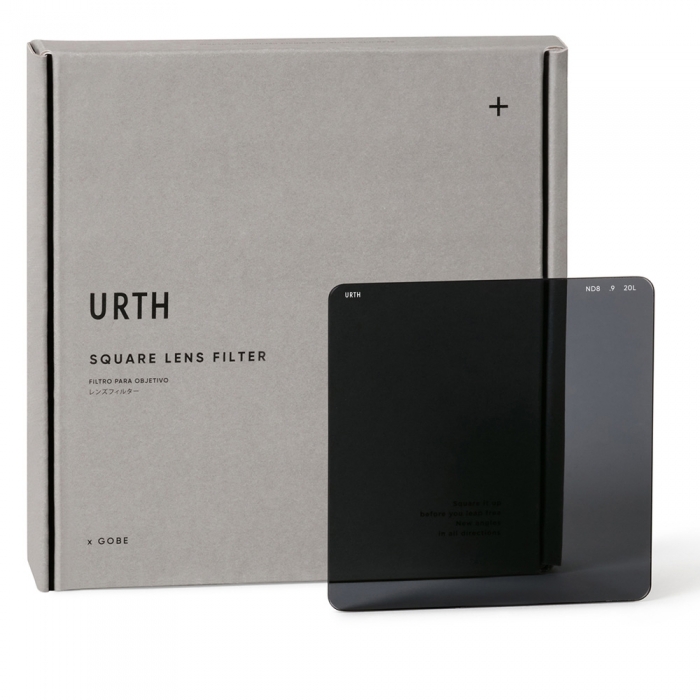 Square and Rectangular Filters - Urth 100 x 100mm ND8 (3 Stop) Filter (Plus+) USQP100ND8 - quick order from manufacturer