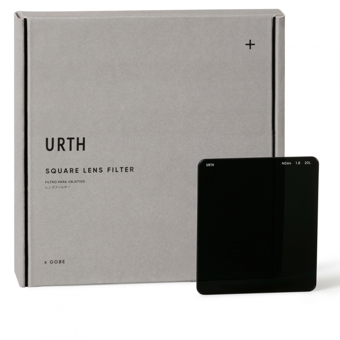 Square and Rectangular Filters - Urth 75 x 85mm ND64 (6 Stop) Filter (Plus+) USQP75ND64 - quick order from manufacturer