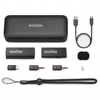 Wireless Lavalier Microphones - Godox MoveLink Mini UC Kit 1 (Black) - buy today in store and with delivery