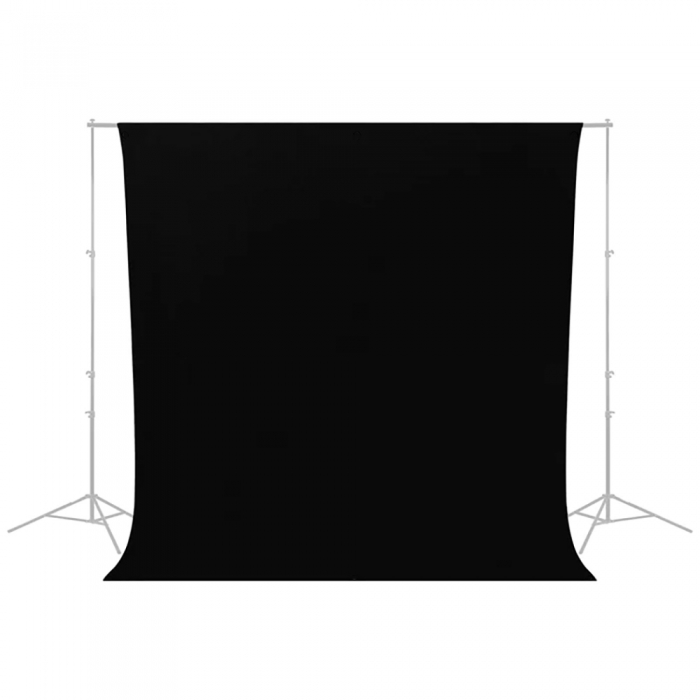 Holders Clamps - Caruba Wrinkle Resistant Backdrop 2,60 x 3 Meter Black WRB 2B - quick order from manufacturer