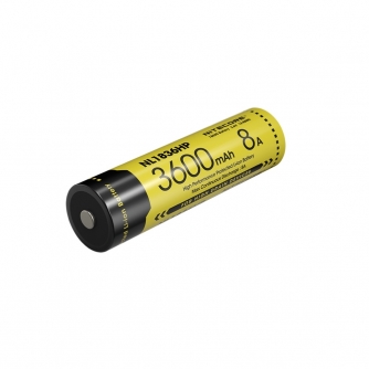 Camera Batteries - Nitecore NL1836HP 18650 Li-ion Battery (3600mAh, 8A) - quick order from manufacturer