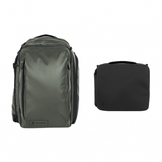 Mugursomas - WANDRD Transit 45L Travel Backpack Wasatch Green Essential+ Bundel TR45 WG PEPB 1 - ātri pasūtīt no ražotāja