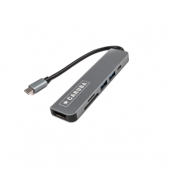 Docks & HUB - Caruba 6-in-1 USB-C Hub D248161 CUSB 8 - quick order from manufacturer