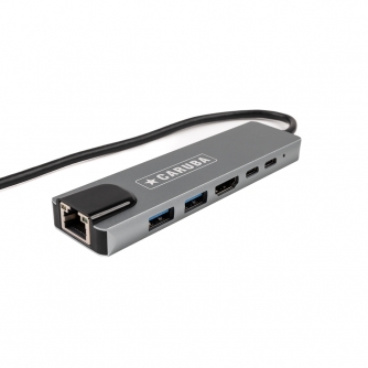 Docks & HUB - Caruba 6-in-1 USB-C centrmezgls ar Ethernet CUSB 9 - ātri pasūtīt no ražotāja