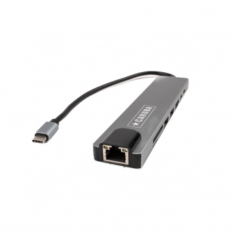 Docks & HUB - Caruba 8-in-1 USB-C centrmezgls ar Ethernet CUSB 10 - ātri pasūtīt no ražotāja