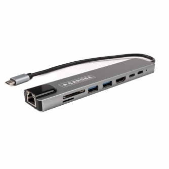 Docks & HUB - Caruba 8-in-1 USB-C centrmezgls ar Ethernet CUSB 10 - ātri pasūtīt no ražotāja