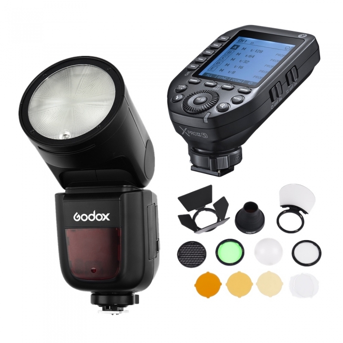 Flashes On Camera Lights - Godox Speedlite V1 Sony X-PRO II Trigger Accessories Kit V1S+X PROll+(AK R1) - quick order from manufacturer