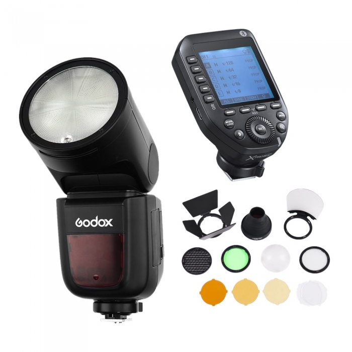 Flashes On Camera Lights - Godox Speedlite V1 Canon X-PRO II Trigger Accessories Kit V1C+X PROll+(AK R1) - quick order from manufacturer