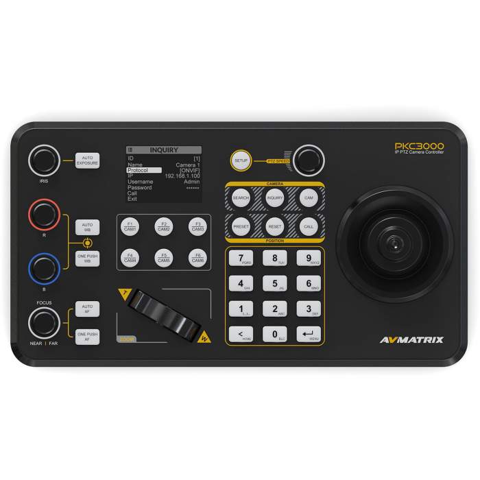 Video mikseri - AVMATRIX PKC3000 Professional IP & Serial PTZ Camera Joystick Controller PKC3000 - быстрый заказ от производител