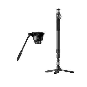 Photo Tripods - YC Onion PINETA Carbon Fiber Monopod with fluid head MQC145 FH60 - quick order from manufacturer