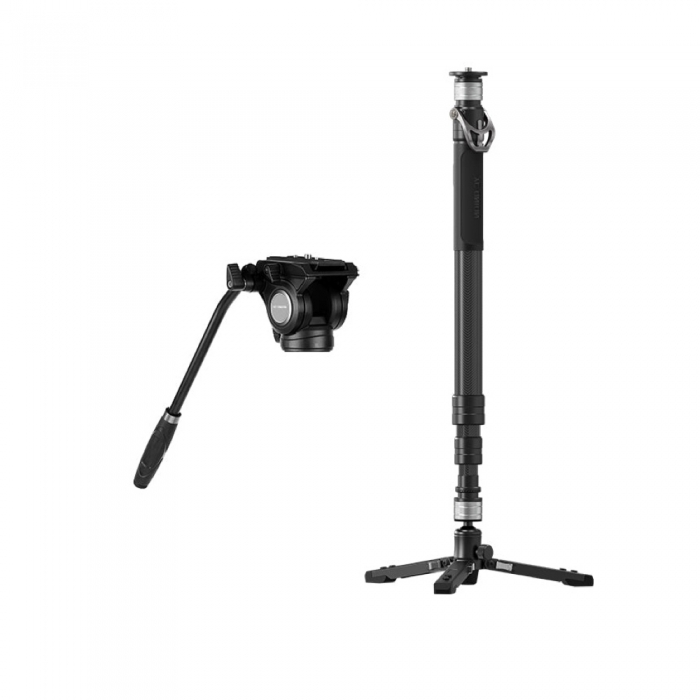 Photo Tripods - YC Onion PINETA Carbon Fiber Monopod with fluid head MQC145 FH60 - quick order from manufacturer