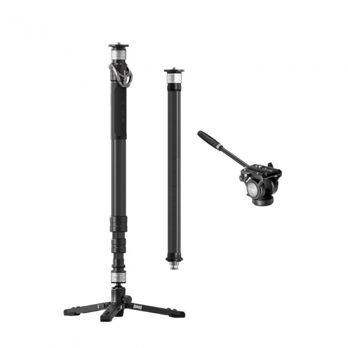 Photo Tripods - YC Onion PINETA Carbon Fiber Monopod with Carbon Fiber extension tube,fluid head MQC1455060 - quick order from manufacturer