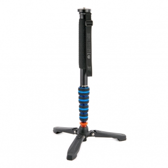 Monopodi - 3 Legged Thing Punks Taylor 2.0 Magnesium Alloy Monopod Blue with Docz foot stabiliser TAYLORKITBLUE2.0 - ātri pasūtīt no ražotāja