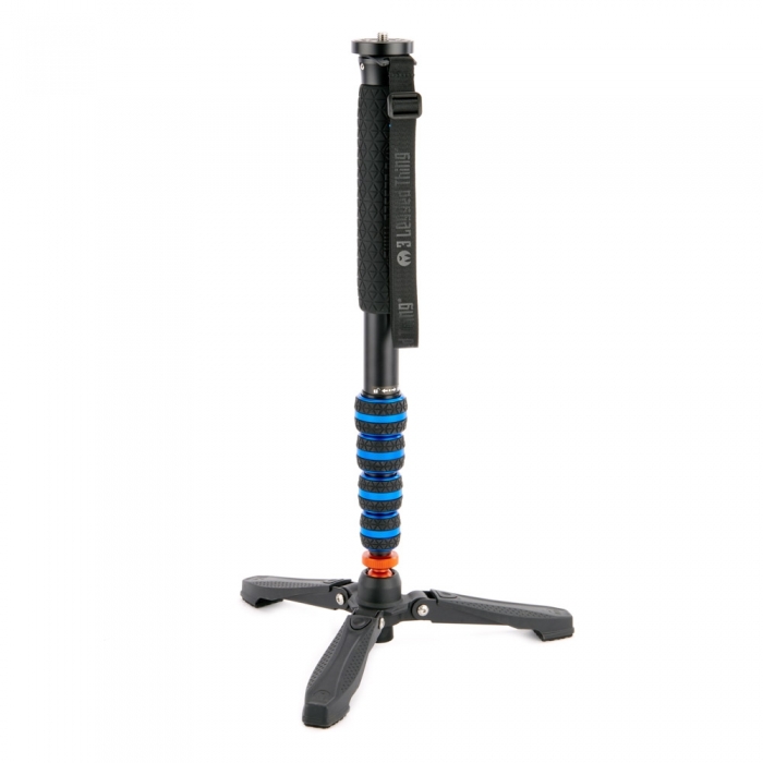 Monopodi - 3 Legged Thing Punks Taylor 2.0 Magnesium Alloy Monopod Blue with Docz foot stabiliser TAYLORKITBLUE2.0 - ātri pasūtīt no ražotāja