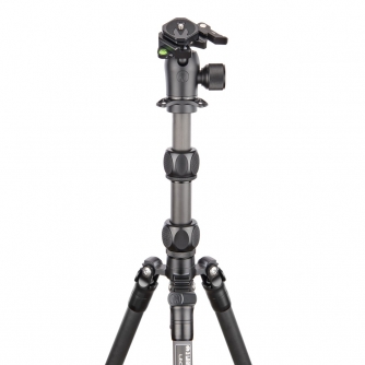 Foto statīvi - 3 Legged Thing Pro 2.0 Leo Carbon tripod & AirHed Pro LV Black Darkness LEOKITDARK2 - быстрый заказ от производит