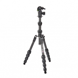 Foto statīvi - 3 Legged Thing Pro 2.0 Leo Carbon tripod & AirHed Pro LV Black Darkness LEOKITDARK2 - ātri pasūtīt no ražotāja