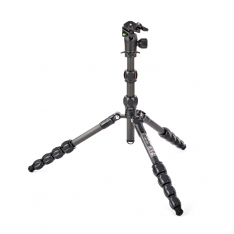 Foto statīvi - 3 Legged Thing Pro 2.0 Leo Carbon tripod & AirHed Pro LV Black Darkness LEOKITDARK2 - быстрый заказ от производит