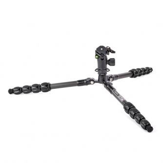 Foto statīvi - 3 Legged Thing Pro 2.0 Leo Carbon tripod & AirHed Pro LV Black Darkness LEOKITDARK2 - быстрый заказ от производит