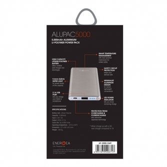 Power Banks - EnerGea Alupac5000 Zilver AP 5000 GMT - quick order from manufacturer