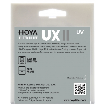 UV aizsargfiltri - Hoya Filters Hoya filter UX II UV 43mm - ātri pasūtīt no ražotāja