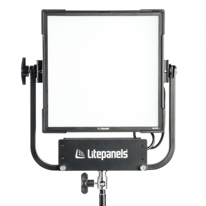 LED Gaismas paneļi - Litepanels Gemini 1x1 Soft RGBWW LED Panel (Pole-Operated Yoke, Bare Ends) (945-1411) - быстрый заказ от пр