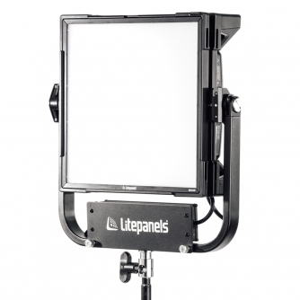 LED Gaismas paneļi - Litepanels Gemini 1x1 Soft RGBWW LED Panel (Pole-Operated Yoke, Bare Ends) (945-1411) - быстрый заказ от пр