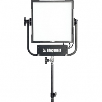 LED Gaismas paneļi - Litepanels Gemini 1x1 Soft RGBWW LED Panel (Pole-Operated Yoke, Bare Ends) (945-1411) - быстрый заказ от пр