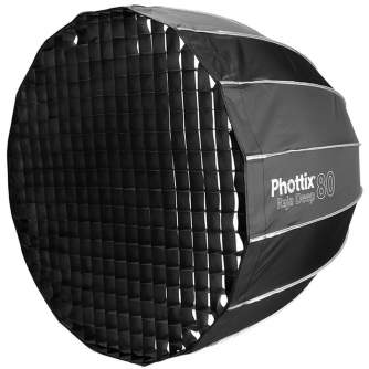 Softboksi - Phottix Raja Deep 80cm Softbox with Grid 82724 - ātri pasūtīt no ražotāja