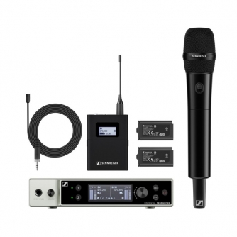 Vokāla mikrofoni - Sennheiser ew-DX MKE2/835S Dual Digital Wireless Microphone Combo - ātri pasūtīt no ražotāja