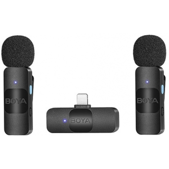 Bezvadu piespraužamie mikrofoni - Boya wireless microphone BY-V2 Lightning - ātri pasūtīt no ražotāja