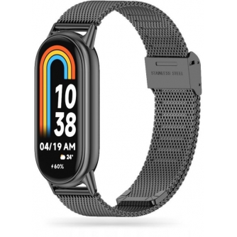 Citi aksesuāri - Tech-Protect ремешок для часов MilaneseBand Xiaomi Smart Band 8, черный - быстрый заказ от производителя