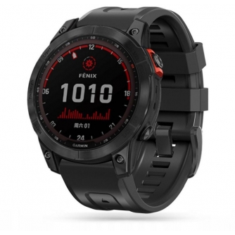 Больше не производится - Ремешок для часов IconBand Garmin fenix 3/5X/3HR/5X Plus/6X/6X Pro/7X, черный