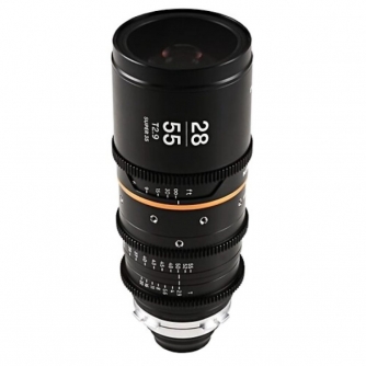 CINEMA Video objektīvi - Laowa Nanomorph Zoom 28-55mm T2.9 1.5X S35 Amber (Arri PL) - быстрый заказ от производителя