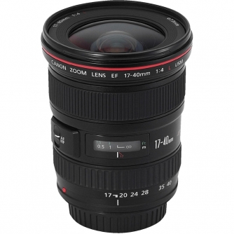 Objektīvi - Canon EF 17-40mm f/4L USM Ultra Wide-Angle Zoom Lens - быстрый заказ от производителя