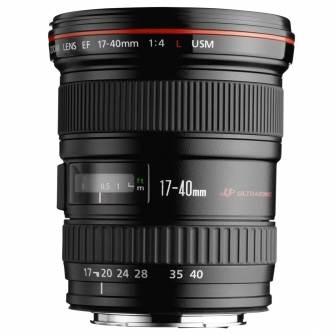 Objektīvi - Canon EF 17-40mm f/4L USM Ultra Wide-Angle Zoom Lens - быстрый заказ от производителя