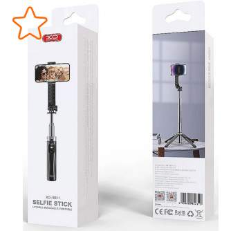 Aksesuāri Viedtālruņiem - XO Selfie Stick BT Tripod SS11 100 см, черный - быстрый заказ от производителя