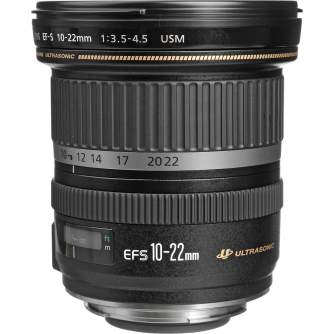 Objektīvi - Canon EF-S 10-22mm f/3.5-4.5 USM Platleņķa tālummaiņa objektīvs - perc šodien veikalā un ar piegādi