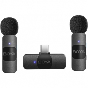 Bezvadu piespraužamie mikrofoni - Boya wireless microphone BY-V20 USB-C V2.0 - ātri pasūtīt no ražotāja