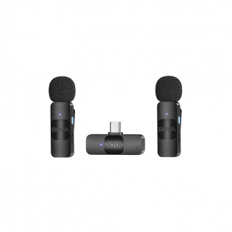 Bezvadu piespraužamie mikrofoni - Boya wireless microphone BY-V20 USB-C V2.0 - ātri pasūtīt no ražotāja