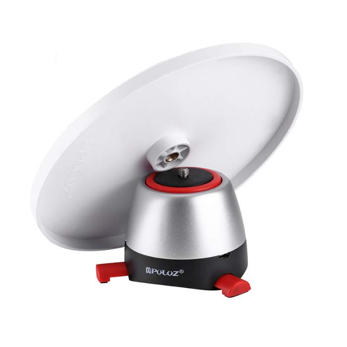 3D/360 foto sistēmas - Puluz Electronic 360 Degree Rotation Head (red) PU364L - купить сегодня в магазине и с доставкой