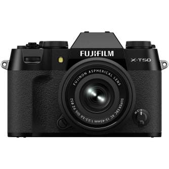 Fujifilm X-T50 XC15-45mm F3.5-5.6 OIS PZ Black APS-C 40MP X-Trans mirrorless camera kit