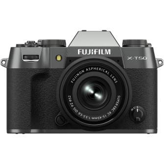Fujifilm X-T50 XC15-45mm F3.5-5.6 OIS PZ Charcoal APS-C 40MP X-Trans camera kit